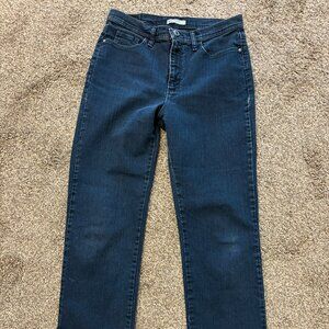 Lee Classic Fit At The Waist Straight Leg Blue Jeans Women's 10 Medium